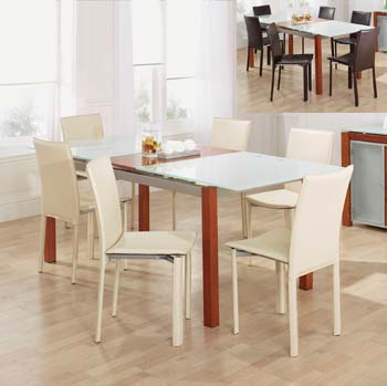 Furniture123 Vitrina Extending Dining Set