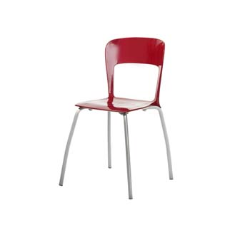 Furniture123 Vogue Dining Chair in Red (set of 6) - FREE NEXT
