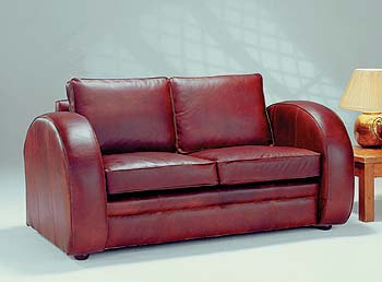 Furniture123 Waldorf Leather 2 1/2 Seater Sofa Bed