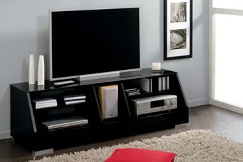 Furniture123 Weller TV Unit in Black Lacquer