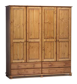 Furniture123 Wessex 4 Door Combination Wardrobe