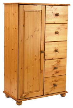 Furniture123 Woking 1 Door Combination Wardrobe