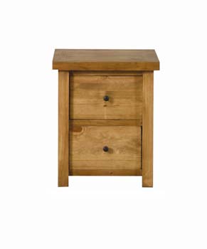 Furniture123 Woodsen Pine 2 Drawer Night Table - FREE NEXT