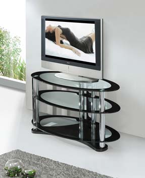 Furniture123 Yale Oval Glass TV Unit