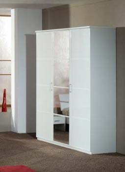 Furniture123 Zan 3 Door Wardrobe in White - WHILE STOCKS LAST!