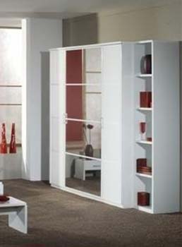 Furniture123 Zan 4 Door Wardrobe in White