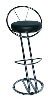 Furniture123 Zeus Stool with Padded Seat
