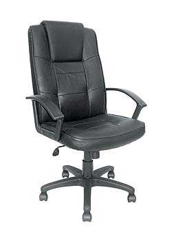 Furniture123 Zurich 300 Leather Faced Managers Chair