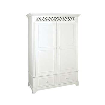 Furniture123 Zurich White 2 Door Wardrobe