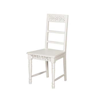 Zurich White Bedroom Chair
