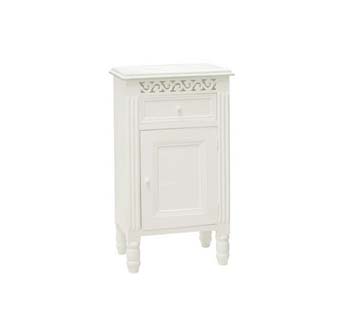 Zurich White Bedside Cabinet