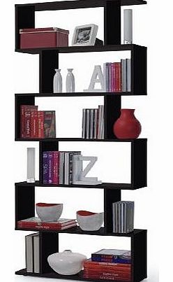 Furniturefactor Ziggy Black Gloss Bookcase - by Furniture Factor