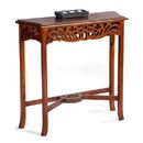 FurnitureToday Accent Mahogany Oriental Side Table