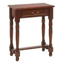 FurnitureToday Accent Mahogany Single Drawer Hall Table