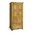 FurnitureToday Amalfi Pine 2 door   1 drawer wardrobe