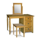 FurnitureToday Amalfi Pine Dressing Table Set