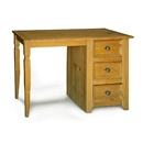 FurnitureToday Amalfi Pine Single Pedestal Dressing Table