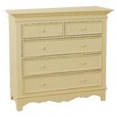 FurnitureToday Amaryllis French style 2 over 3 drawer chest