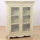 Amaryllis French style low glass cabinet