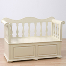 Amaryllis French style storage bench