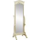 FurnitureToday Ambiance krystal white floor standing mirror