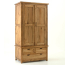 FurnitureToday Amish pine 3 drawer wardrobe