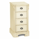 FurnitureToday Amore Latte 4 Drawer Tall Chest