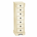 FurnitureToday Amore Latte 7 Drawer Tall Chest