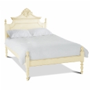 FurnitureToday Amore Latte Crested Low End Bed