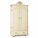 FurnitureToday Amore Latte Double Wardrobe with Drawer