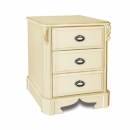 FurnitureToday Amore Latte Large 3 Drawer Bedside