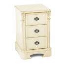 FurnitureToday Amore Latte Small 3 Drawer Bedside