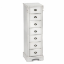 FurnitureToday Amore White 7 Drawer Tall Chest