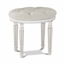 Amore White Dressing Table Stool