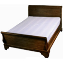 FurnitureToday Antibes dark sleigh bed