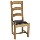 FurnitureToday Antibes light leather seat provence chair