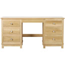 FurnitureToday Arundel oak double pedestal dressing table