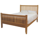 FurnitureToday Ash high footboard spindle bed