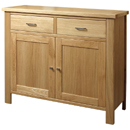 FurnitureToday Avalon oak 2 drawer sideboard