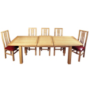 Avalon oak dining set with Macintosh chairs