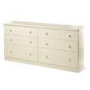 FurnitureToday Avimore Painted 6 Drawer Double Chest