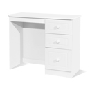 FurnitureToday Avimore White 3 Drawer Dressing Table