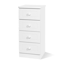 FurnitureToday Avimore White 4 Drawer Locker