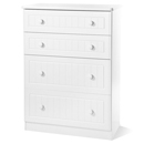 Avimore White Painted 4 Drawer Deep Chest 