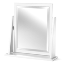 FurnitureToday Avimore White Painted Single Mirror