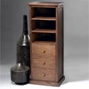 FurnitureToday Bali Mahogany 6 drawer 3 shelf unit