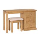 FurnitureToday Balmoral Single Pedestal Dressing Table and stool