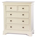 FurnitureToday Banbury Ivory Painted 2 over 3 Chest