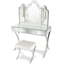 FurnitureToday Barcelona Mirrored Dressing Set