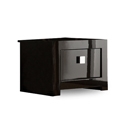 FurnitureToday Bari High Gloss Black Nightstand
